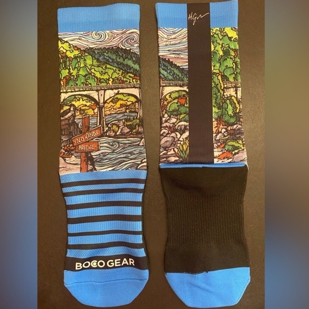 BOCO Gear No Hands Bridge Performance 7" Crew Unisex Socks Size S/M